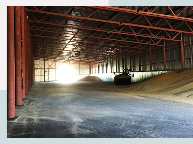 Строительство зернохранилищ в Североморске