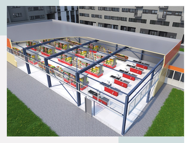 Строительство магазинов в Североморск от 642 руб. за м²