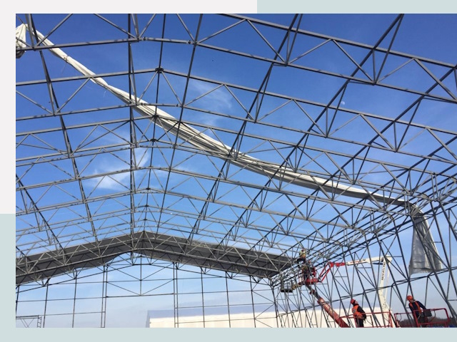 Шатровые ангары от 642 руб. в Североморске и Мурманской области