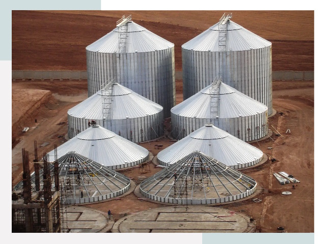 Строительство зерновых силосов в Североморске