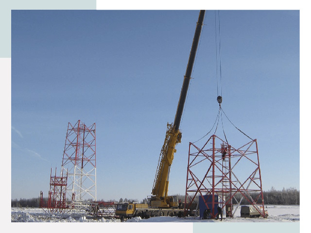 Монтаж вышек связи в Североморске